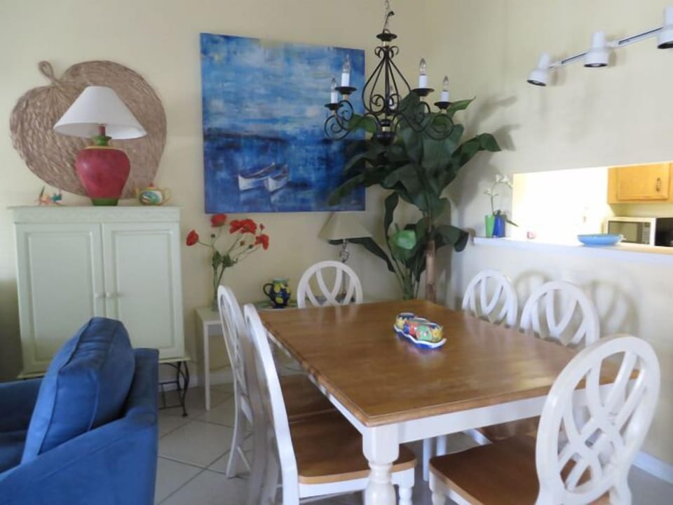 Dining area with pass through to kitchen