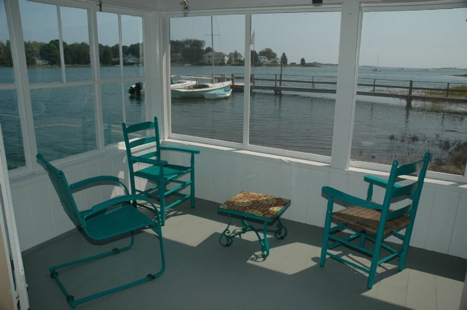 View from screened-in porch