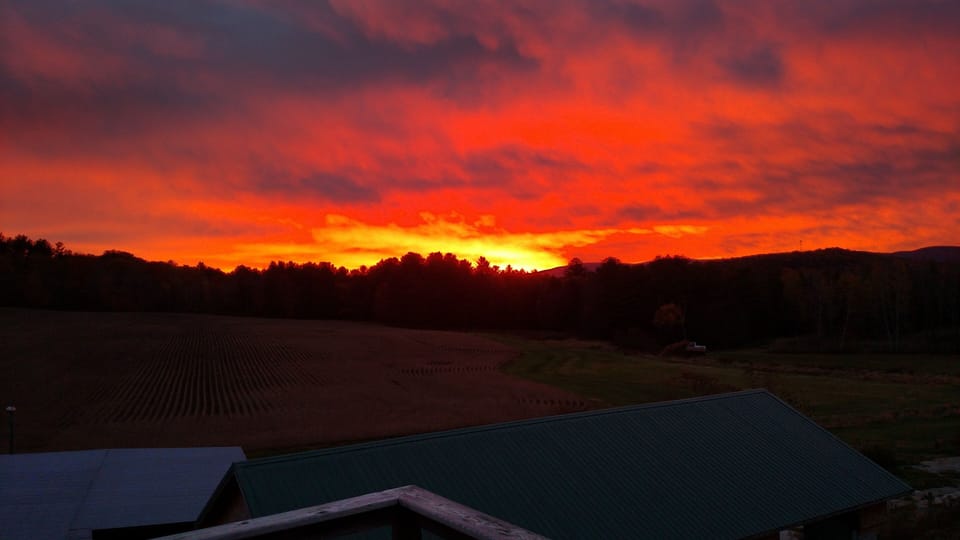 spectacular sun rise