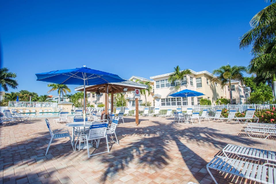 Plenty of lounge chairs and big sun deck