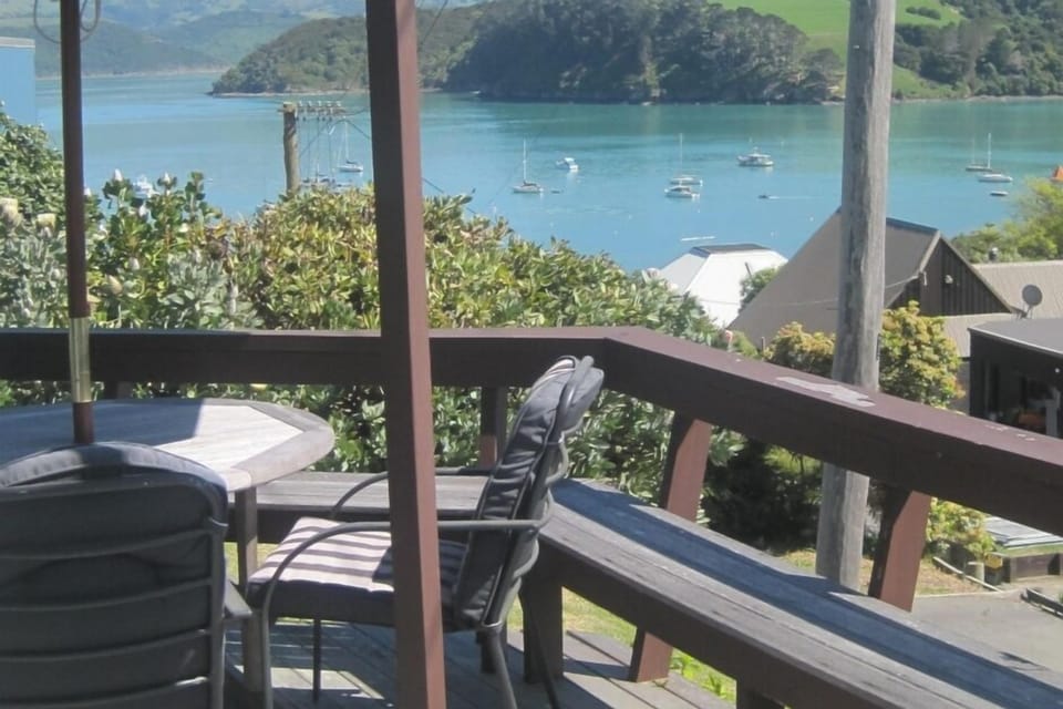 Outside deck area looking out over the harbour