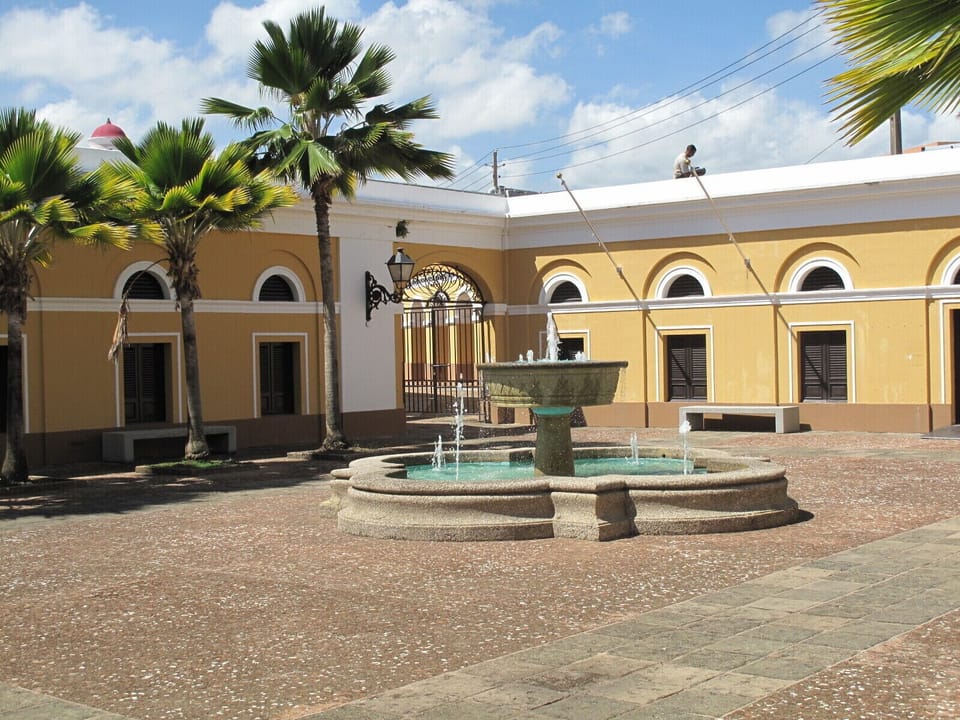 Museo del Arsenal located right in front of the apartment building.