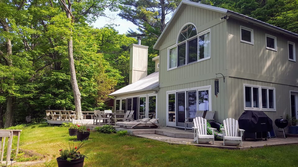 Lake side of cottage