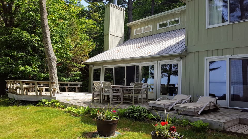 Lake side of cottage