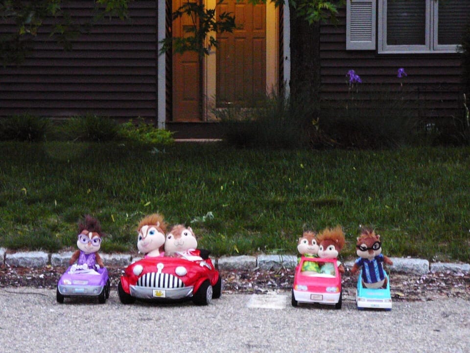 Parking for two cars/non-chipmunk sized directly in front of the unit.