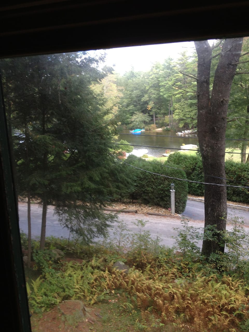 Lake across street