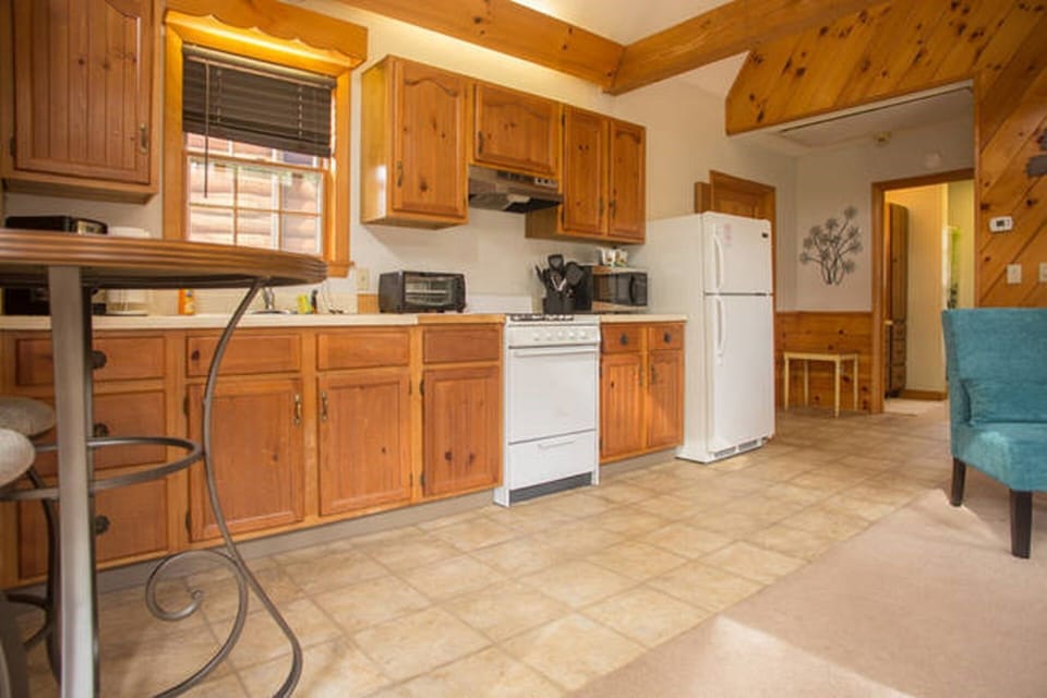 Gallery Kitchen with everything you need to cook a meal or enjoy some delivery.