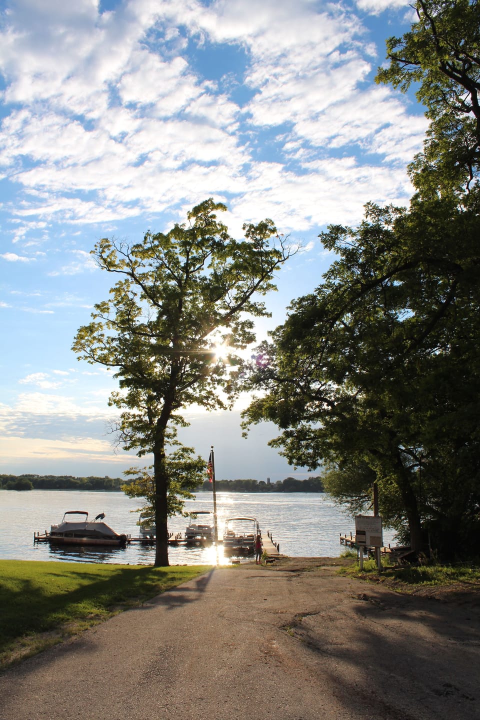 Vandy's boat launch (between bar/grill and our home)