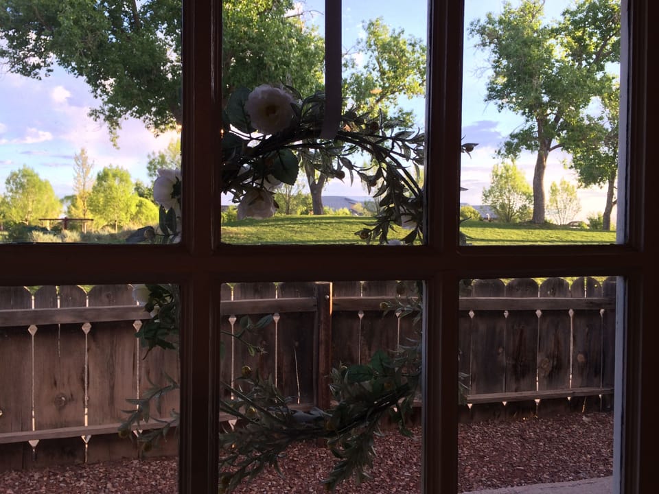 View of Tiguex Park from front door.