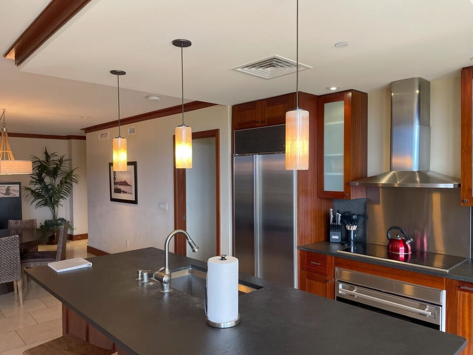 Private kitchen designed by Chef Roy Yamaguchi
