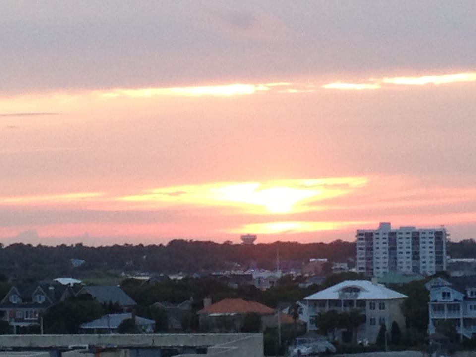 Sunset from kitchen window