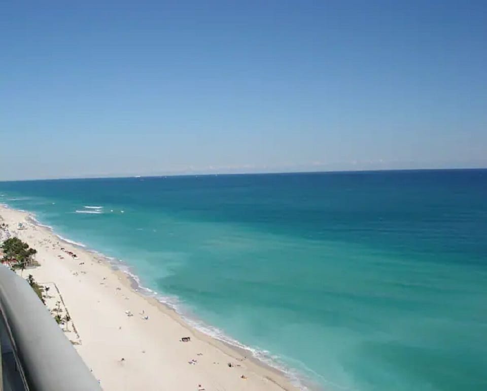 Direct ocean front balcony