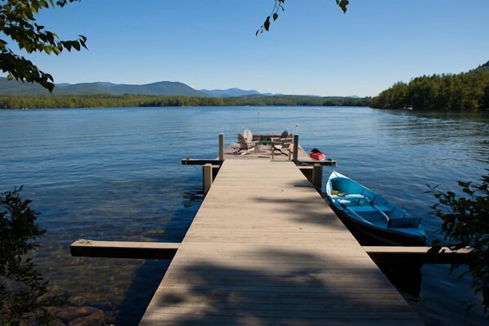 The amazing Squam Range from the dock. Perfect for watching the sunset.