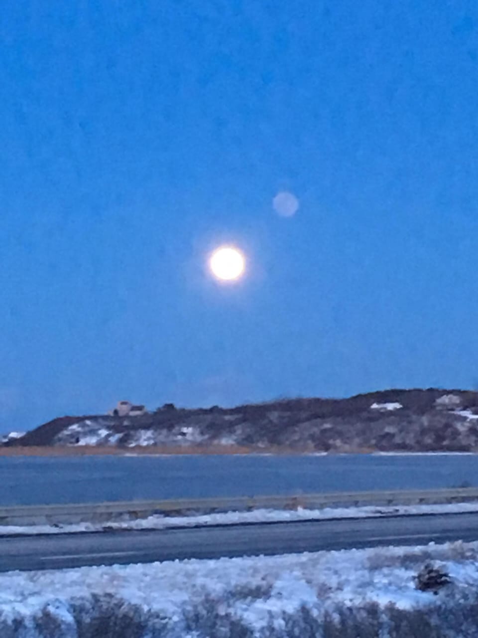 Full moon in  your backyard.