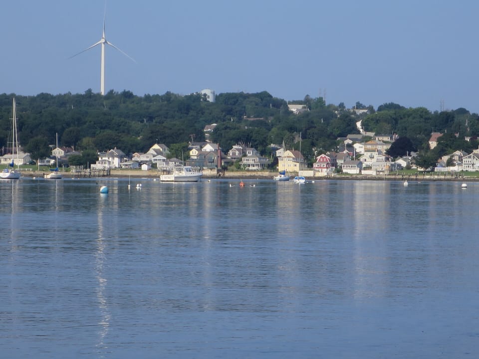 A small portion of the sweeping water views from the beach on this property