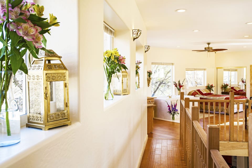 And from the queen loft bed area to the king bedroom area! 