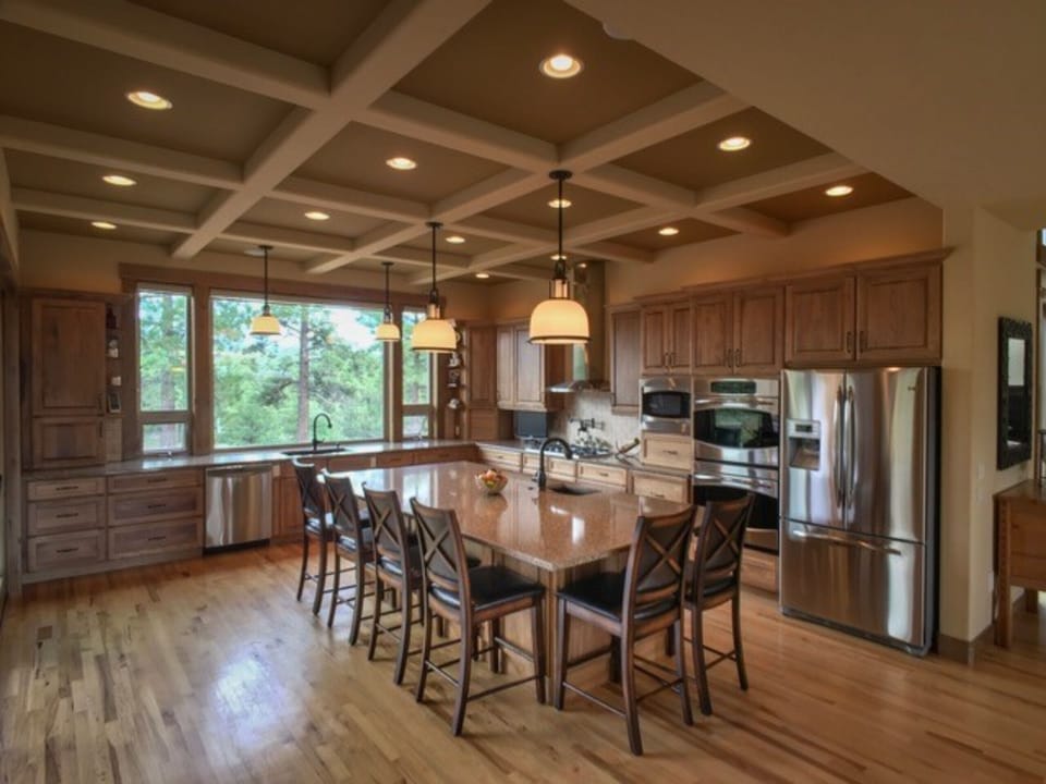 This kitchen seems to be the center of activity.
