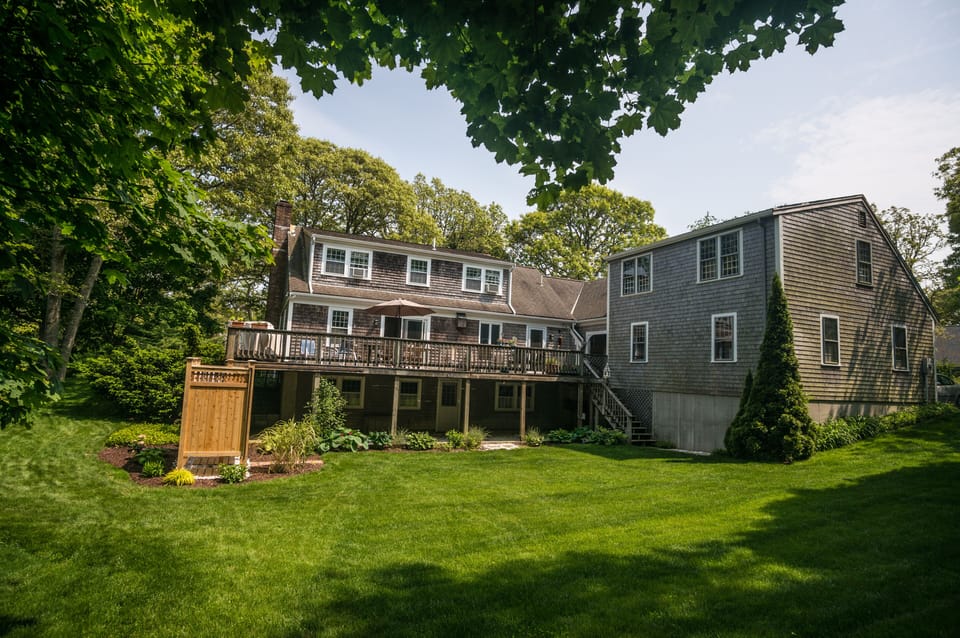Private yard and spacious deck