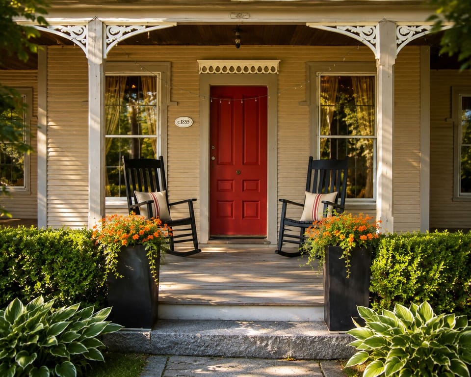 Relax on front porch and watch Stowe village life unfold. 