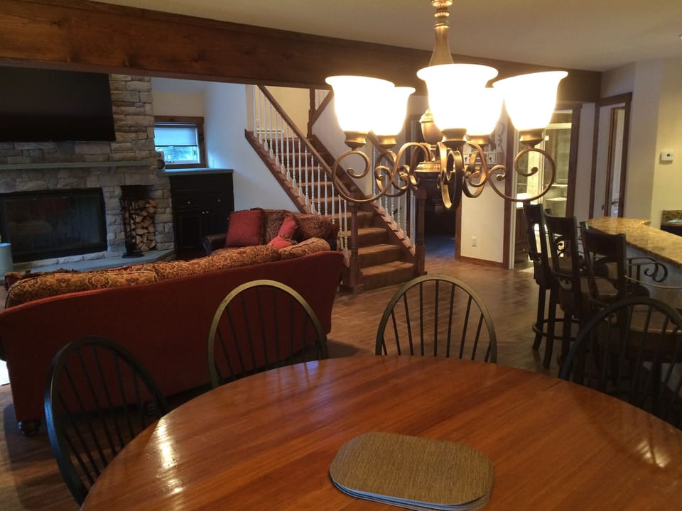 Living room from dining area
