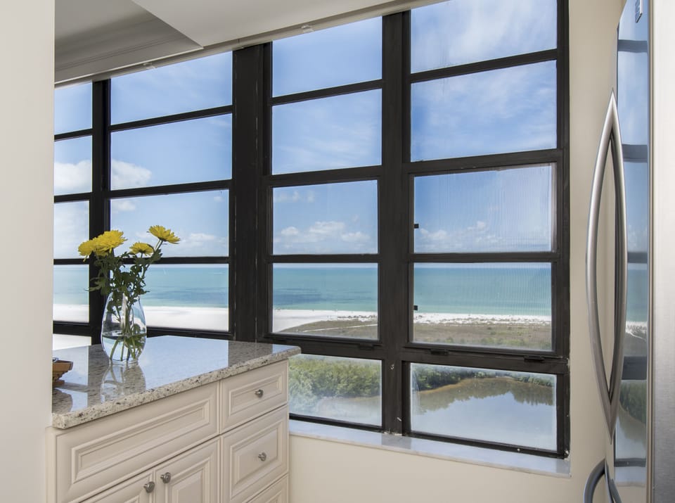 Even when you are in the kitchen, you have a beautiful view.  