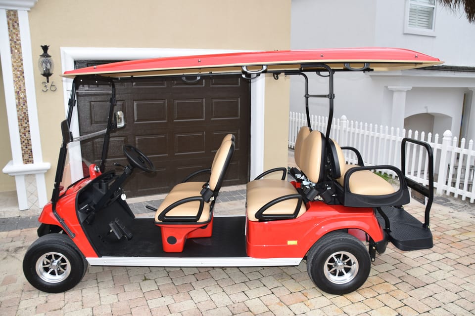 6 passenger golf cart included at N/C (Normally $795 a week rental rate)