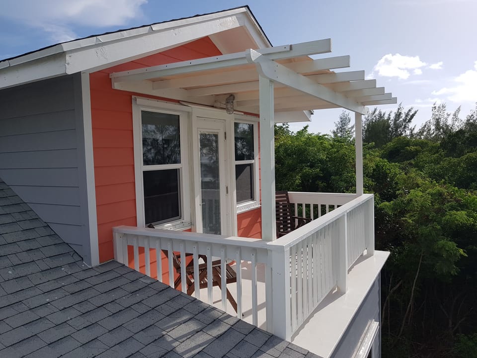 Private deck for guest bedroom