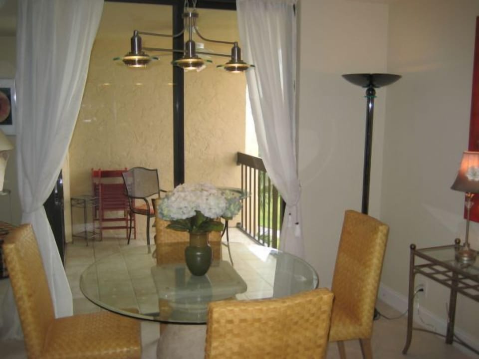 dining room & balcony