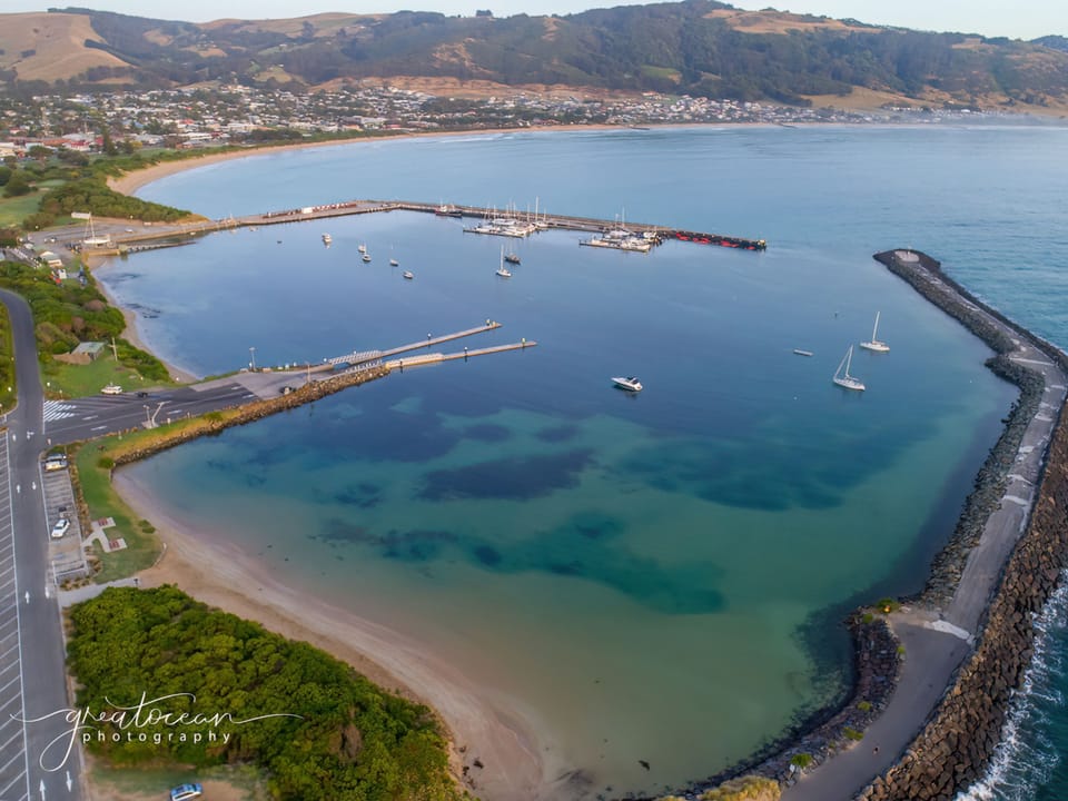 Aerial view of Apollo Bay
