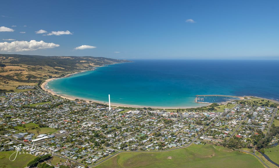 In the centre of Apollo Bay!