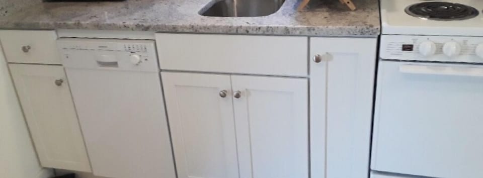 Kitchen remodel completed in 2019 - granite countertops, new sink & dishwasher