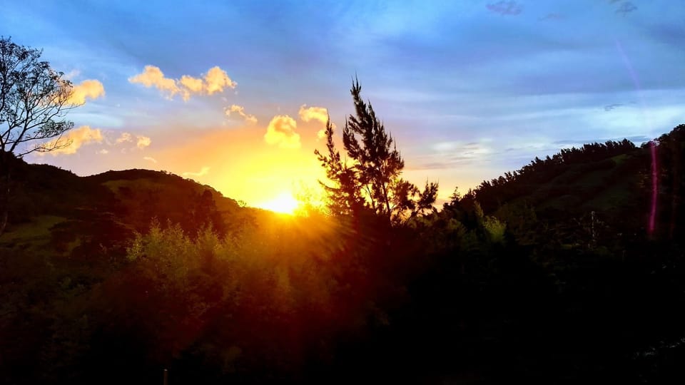Sunset photo taken from balcony area
