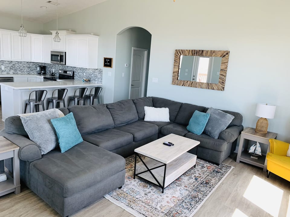Upstairs living room. 
