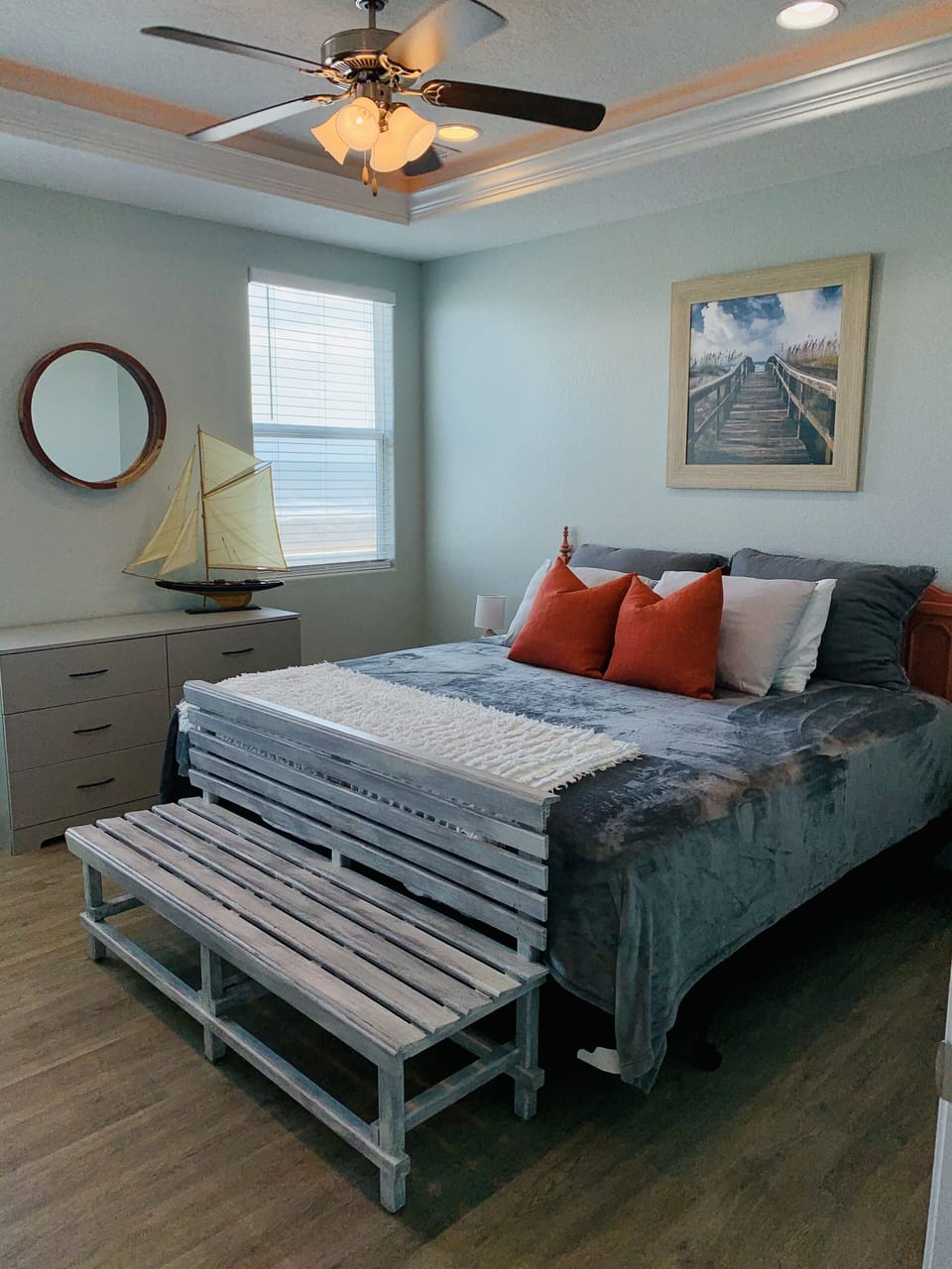 Upstairs master bedroom. 