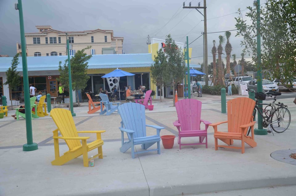 Public space by the beach. End of Commercial road.
