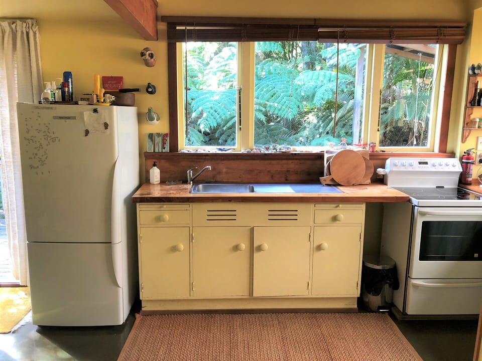 The kitchen.
