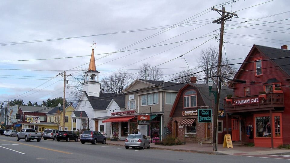 North conway village only seconds away