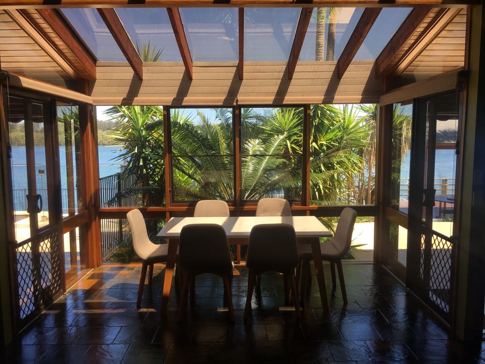 Kitchen atrium  flooded with natural light