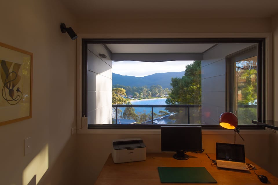 There's a dedicated study if a bit of work is needed, with views!