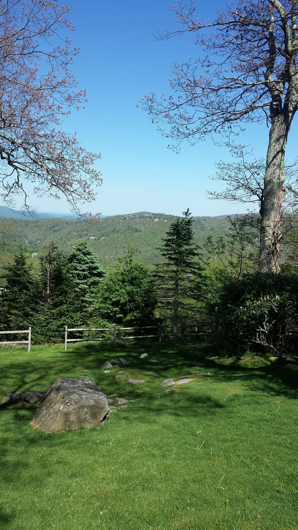 View from the wrap-around deck 