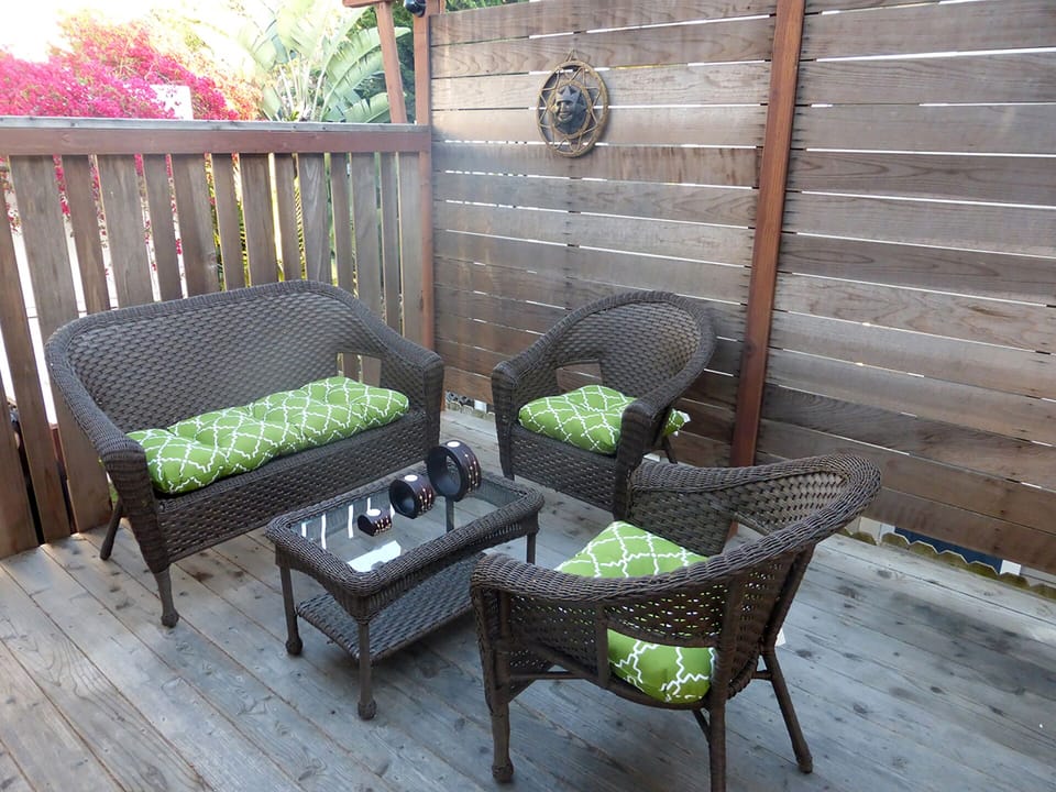 Serene private deck.