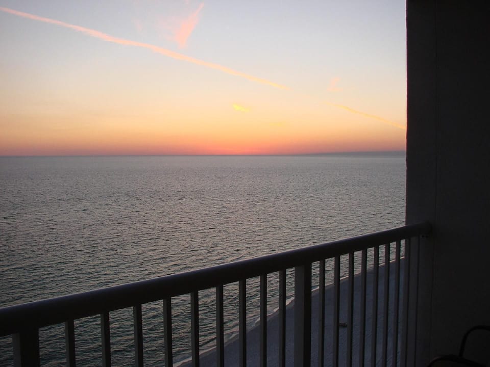 Sunset from the condo balcony