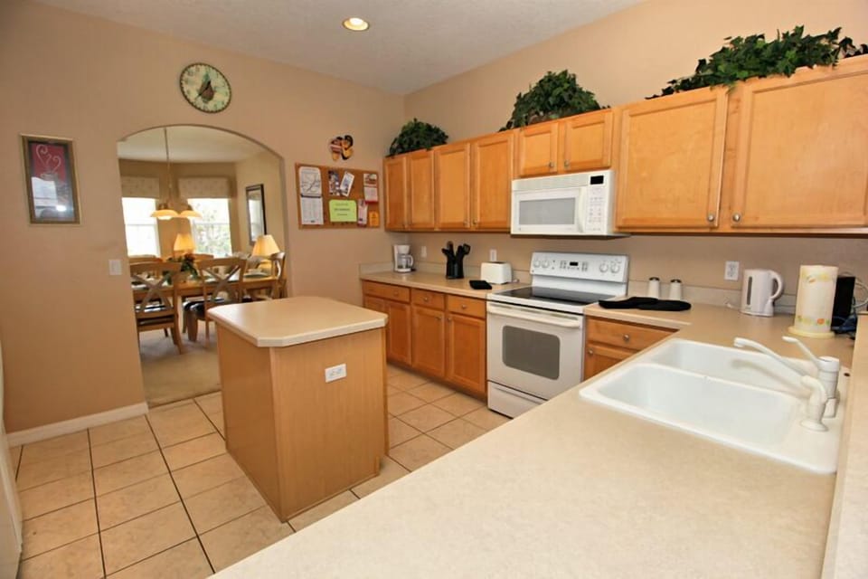 Open kitchen in centre of the home.