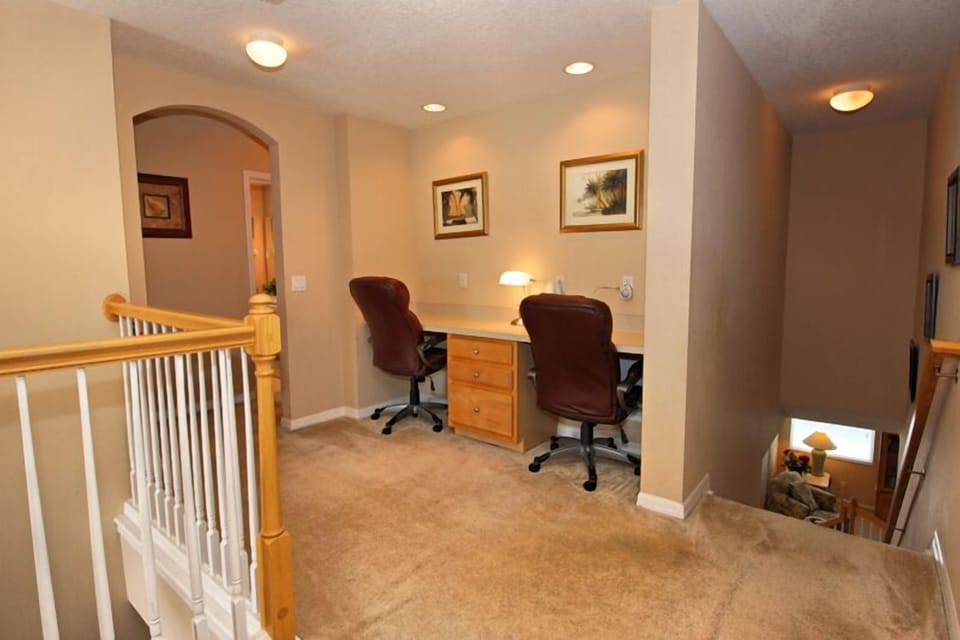 1st floor office area for your laptops comfort.
