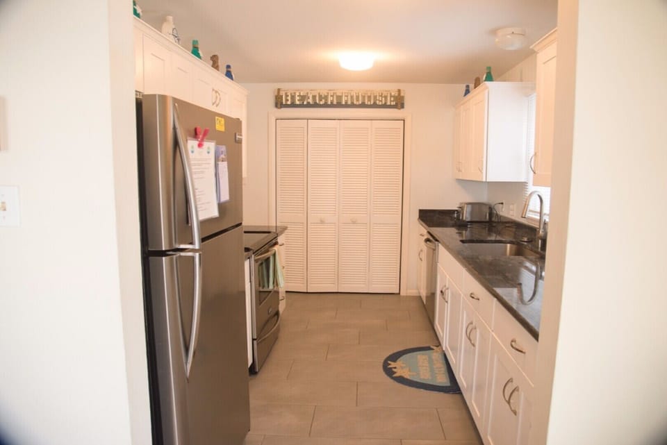 Kitchen pantry with room for miscellaneous snacks/food. 