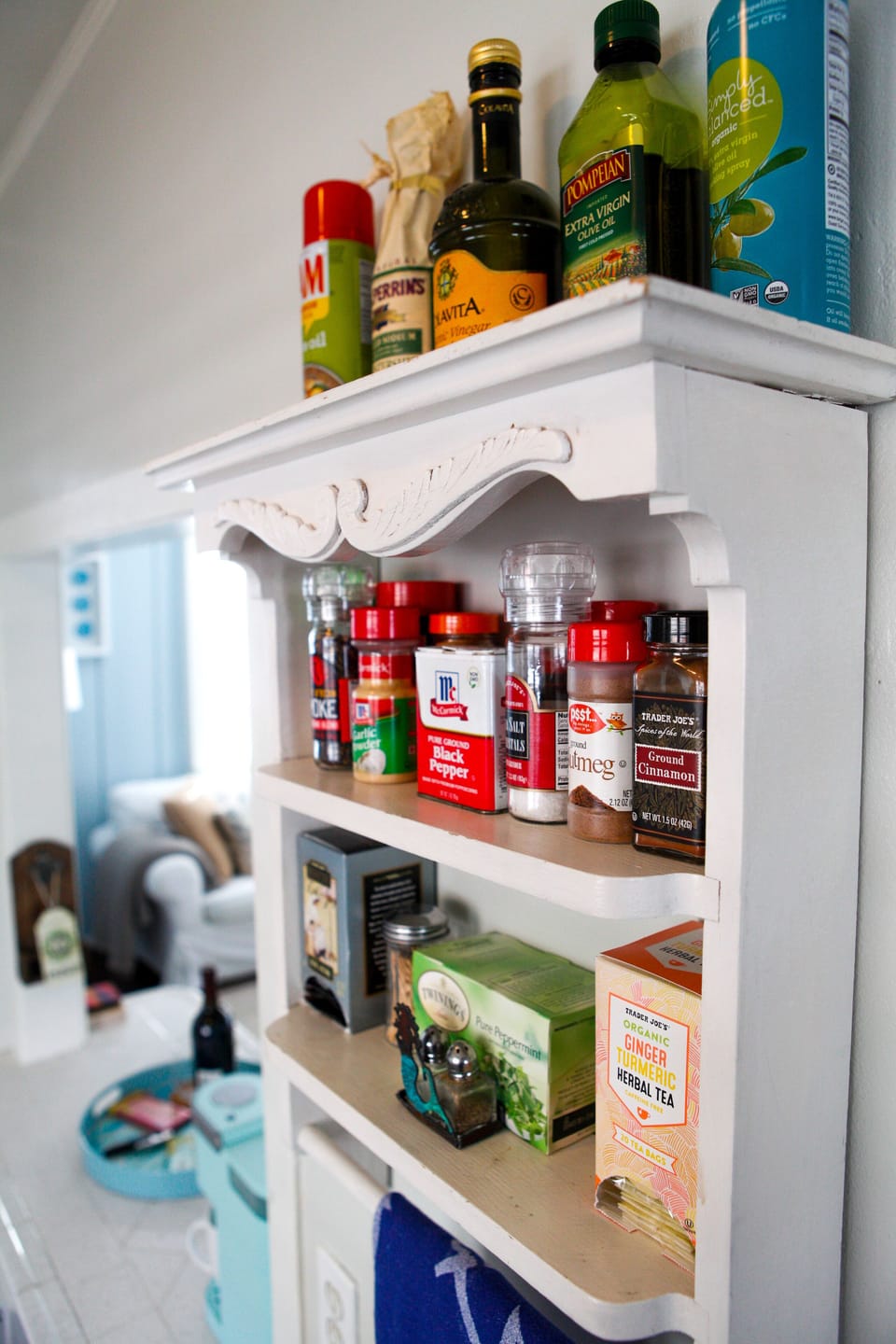 Equipped with plenty of spices and teas