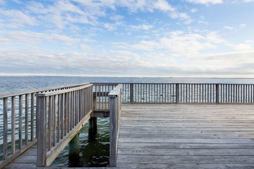 Spacious common deck to enjoy the outdoors with direct beach and water access