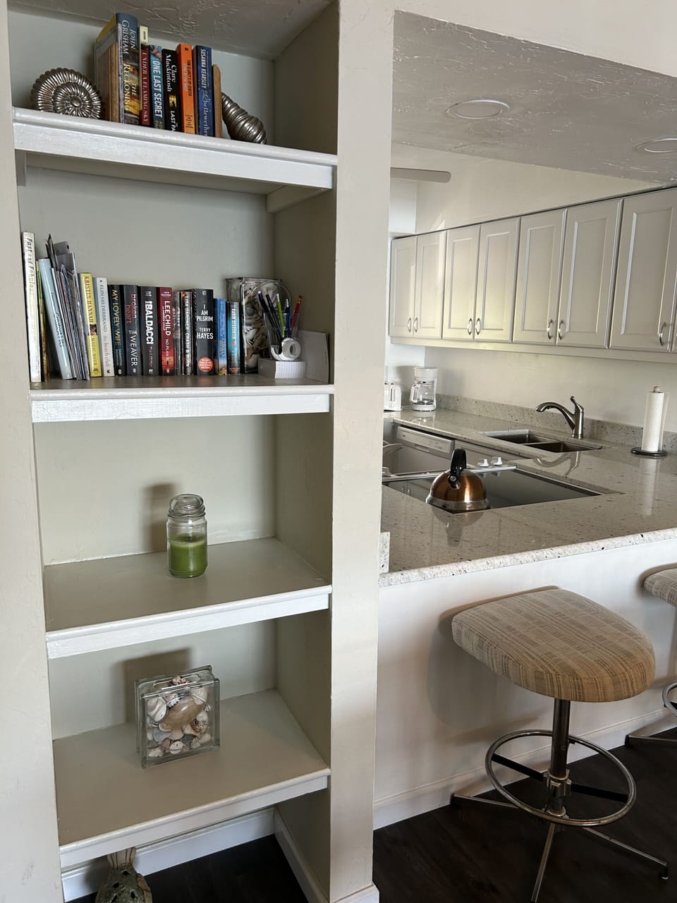 Storage shelving.