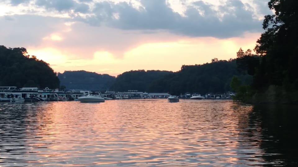 Sunset at Lee's Ford Marina 2 miles Away