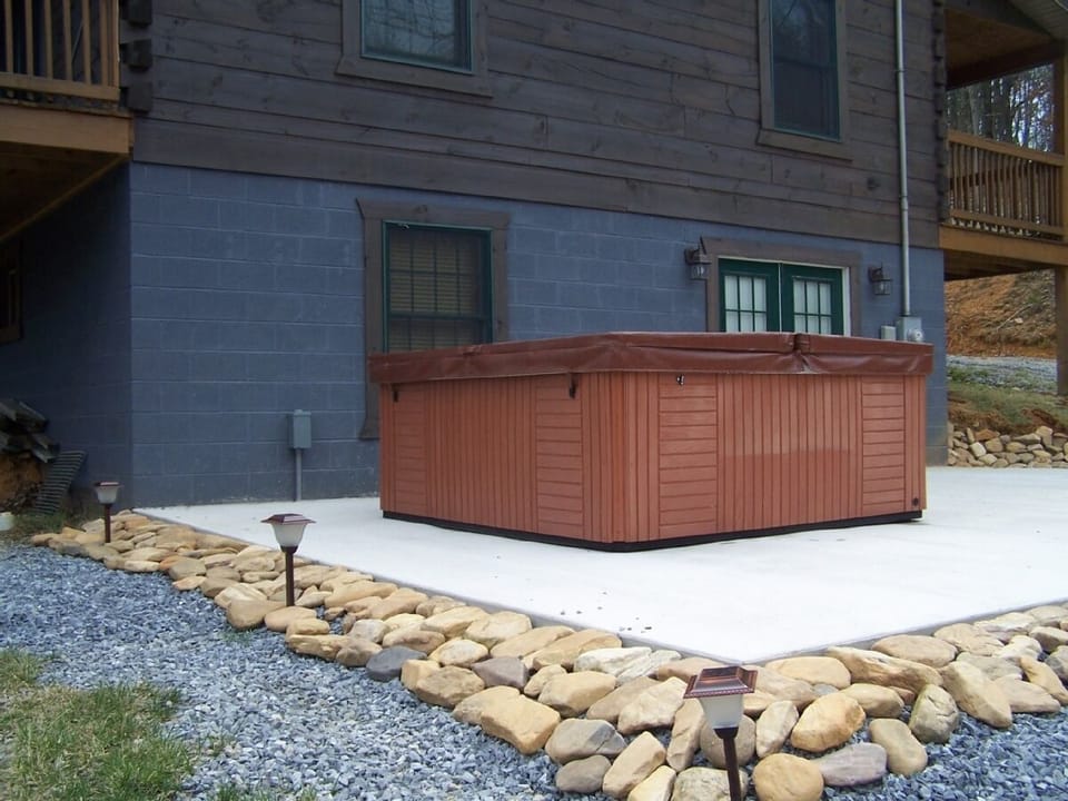 Outside Hot tub